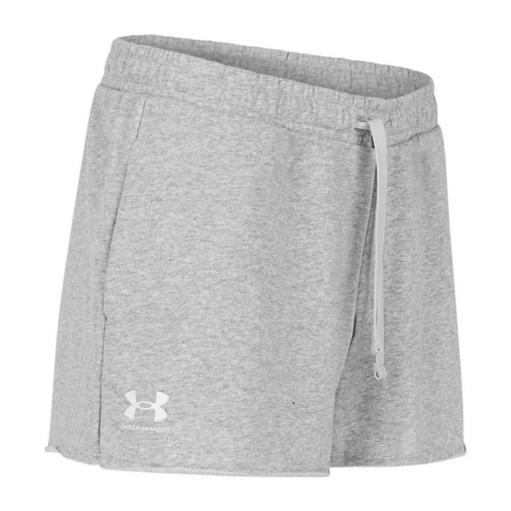 Under Armour Womens Rival Terry Short Size XL Grey Athletic 1369860-090